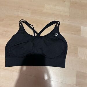 Gymshark Black Strappy Sports Bra